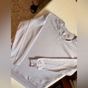 Women’s Sage Collective Hi Low Lavender Oversized Sweatshirt size Medium